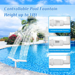 Load image into Gallery viewer, PoolHour Pool Waterfall Fountain Swimming Pool Accessories 2 Adjustable Fountain Heads Water Sprinkler with Adapter Waterfall Sprays Pool Decorative Sprayer Spout for Inground Indoor Outdoor Pools
