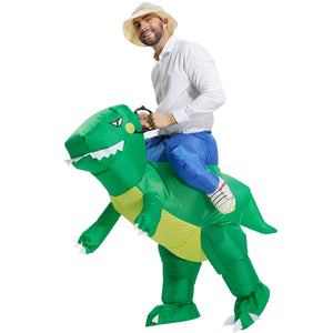Buggybands Inflatable Costume Adult, Inflatable Halloween Costumes for Men, Inflatable Dinosaur Costume for Adults, Blow up Costumes for Adults, T REX Costume