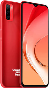 COOLWUFAN NOTE 12 Mobile Phone Unlocked, 4GB + 128GB, 7700mAh Massive Battery DUAL SIM-Free Smartphone 4G, 6.82'' HD+ screen, 3-Card Slot Design, Android 11, 13MP Triple Camera, GPS Face Unlock Red