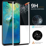 Load image into Gallery viewer, COOLWUFAN Huawei Mate 20 Pro Screen Protector 3D Tempered Glass [Full Adhesive][Case Friendly][Support Screen Fingerprint Reading] Anti-Scratch Anti Bubbles Film compatible for Huawei Mate 20 Pro
