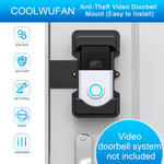 Load image into Gallery viewer, COOLWUFAN Anti-Theft Video Doorbell Mount, No-Drill Mounting Bracket for Most Brand Video Bell (Black)
