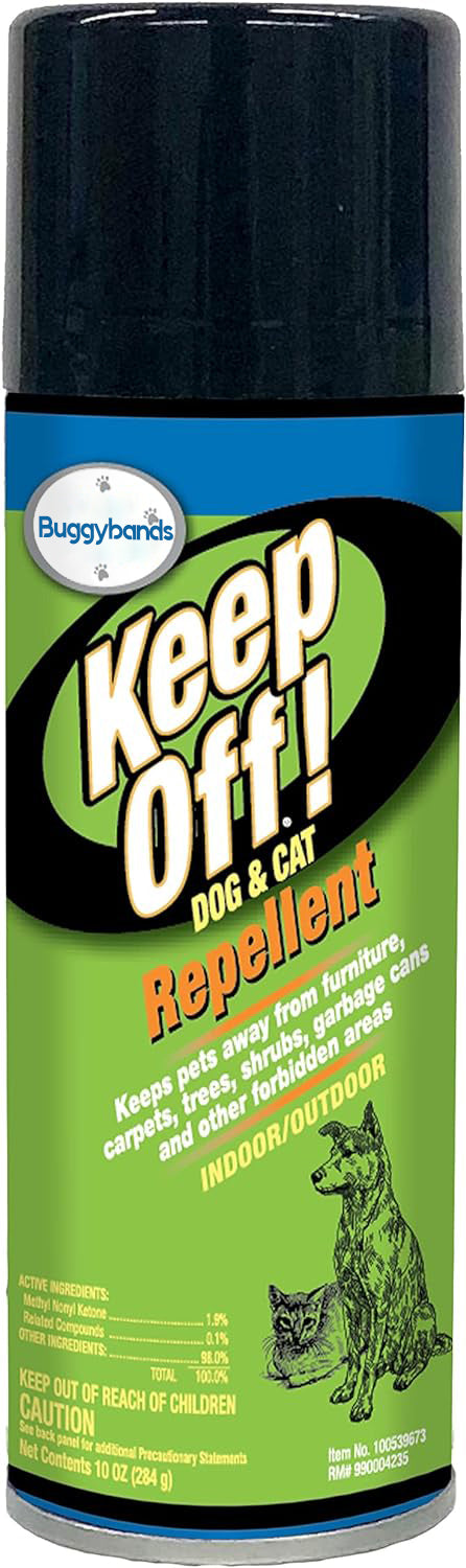 Buggybands Keep Off! Dog and Cat Repellent Outdoors & Indoors Spray 10 Ounces