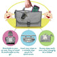 Buggybands Portable Diaper Changing Pad, Portable Changing pad for Newborn Girl & Boy - Baby Changing Pad with Smart Wipes Pocket – Waterproof Travel Changing Kit
