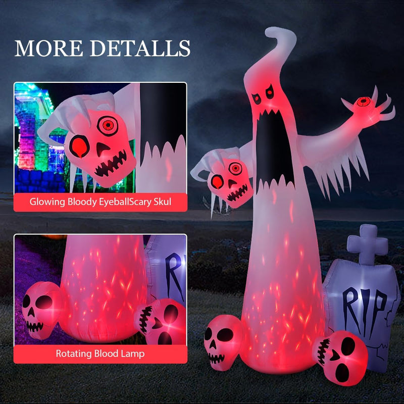Halloween Horror Ghost & Skulls Inflatable