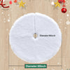 48" White Plush Christmas Tree Skirt