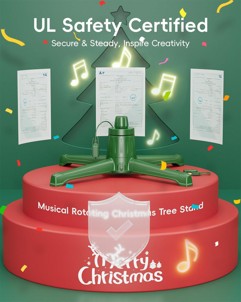 Musical Rotating Christmas Tree Stand