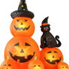 Halloween Ghost Pumpkin & Witch Cat Inflatable