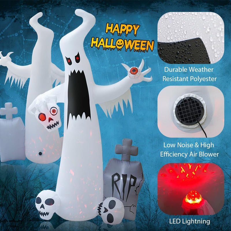 Halloween Horror Ghost & Skulls Inflatable