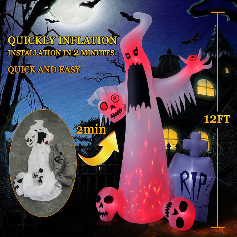 Halloween Horror Ghost & Skulls Inflatable