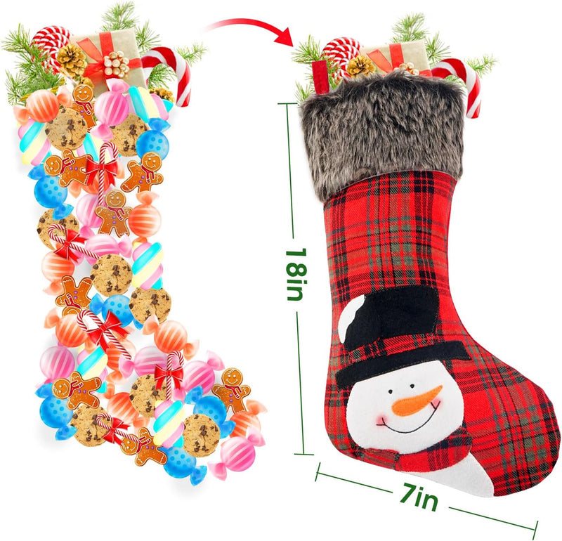 4-Pack 19" Red Christmas Stockings