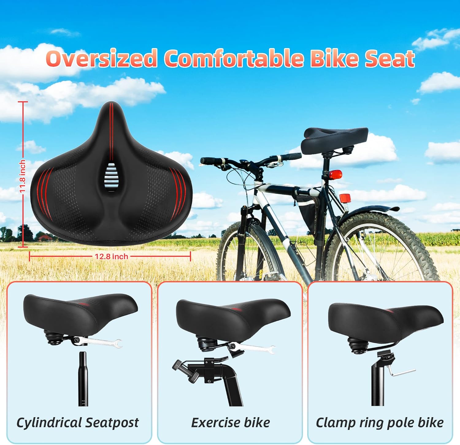 Oversized Bike Seat