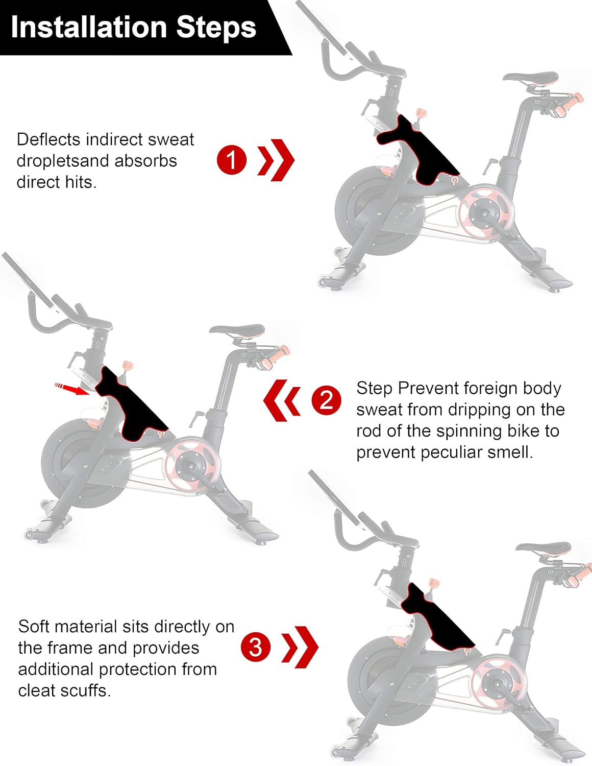 Custom Sweat Towel FrameWrap (Not Compatible with Peloton Bike Plus)