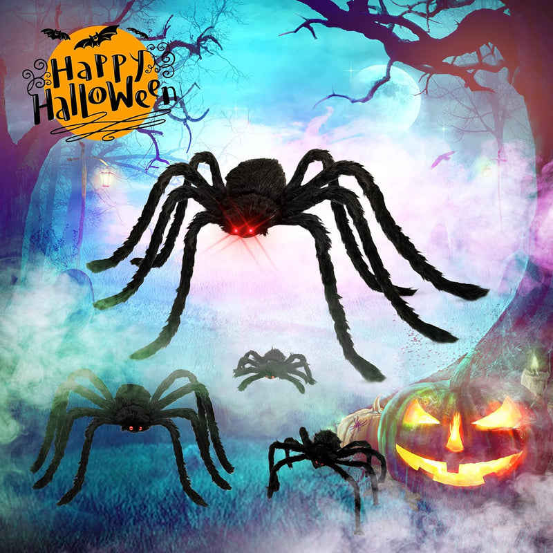 Halloween Plush Spiders (6 in 1)
