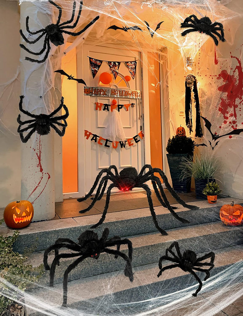 Halloween Plush Spiders (6 in 1)