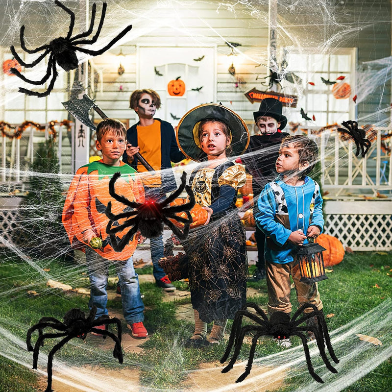 Halloween Plush Spiders (6 in 1)