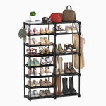 Load image into Gallery viewer, Cossyhome 8-Tier Shoe Rack Storage Organizer, 25-28 Pairs Shoes Shelf Organizer, Removable &amp; Dust Large Stackable Shoe Rack for Boot &amp; Shoe Storage
