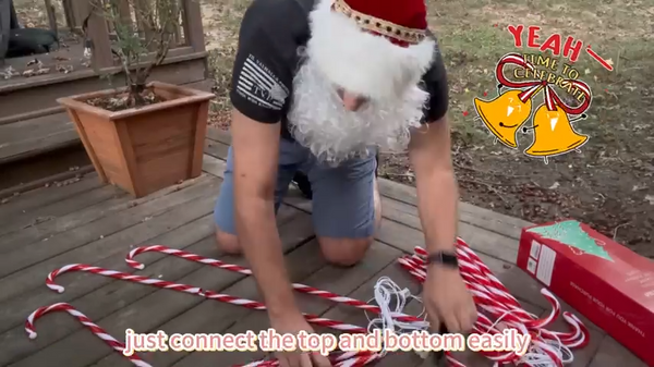 12-Pack 40" Extra-Large Candy Cane Lights