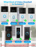 Load image into Gallery viewer, COOLWUFAN Anti-Theft Video Doorbell Mount, Doorbell Mount for Most Model (Easy Installation)
