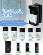 Load image into Gallery viewer, COOLWUFAN Adjustable (35 to 135 Degree) Doorbell Angle Mount, Anti-theft Video Doorbell Mount Compatible with Most Brand Video Doorbell, Easy to Install
