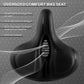 COOLWUFAN Oversized Bike Seat Compatible with Bike & Bike+, Exercise Spin Bike Saddle Replacement Seats, Seat Cushion for Men & Women Compatible with Bicycle, Accessories for Bicycle (Black)