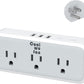 COOLWUFAN Multi Plug Outlet Splitter with USB, 5 Electrical Outlet Extender Surge Protector with 3 USB Wall Charger, Multiple Plug Expander for Home Office Dorm Room Essentials