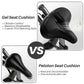 COOLWUFAN Oversized Bike Seat Compatible with Bike & Bike+, Exercise Spin Bike Saddle Replacement Seats, Seat Cushion for Men & Women Compatible with Bicycle, Accessories for Bicycle (Black)