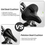 Load image into Gallery viewer, COOLWUFAN Oversized Bike Seat Compatible with Bike &amp; Bike+, Exercise Spin Bike Saddle Replacement Seats, Seat Cushion for Men &amp; Women Compatible with Bicycle, Accessories for Bicycle (Black)
