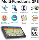 Load image into Gallery viewer, COOLWUFAN GPS Navigation for Truck RV Car, 7 inch Truckers Trucking GPS Navigation System, Truck GPS Commercial Drivers, Free Lifetime Map Updates, Speed Warning, Spoken Turn-by-Turn Directions
