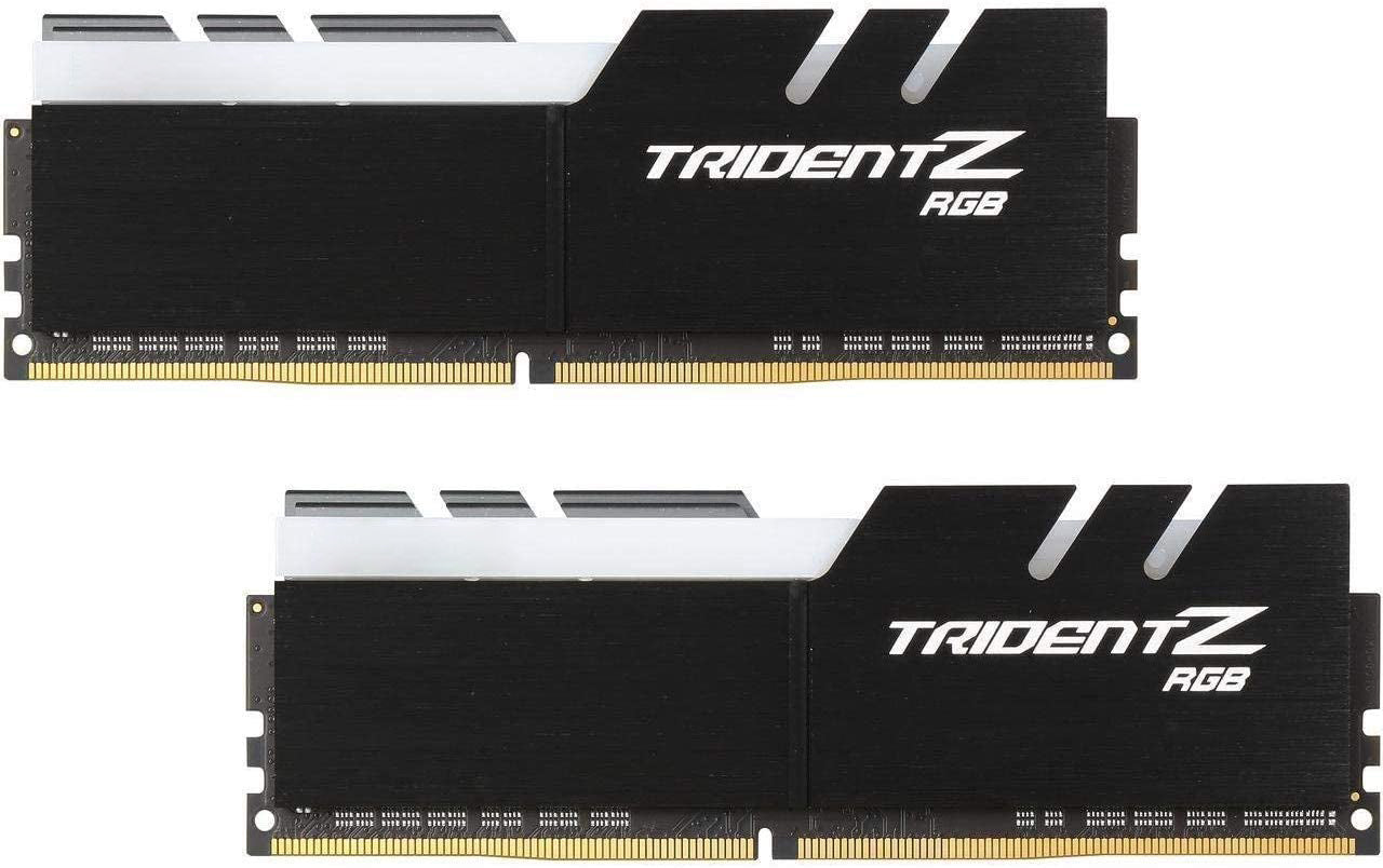 COOLWUFAN Trident Z RGB Series 32GB (2 x 16GB) 288-Pin SDRAM (PC4-25600) DDR4 3200 CL16-18-18-38 1.35V Dual Channel Desktop Memory Model F4-3200C16D-32GTZR