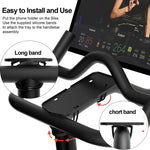 Load image into Gallery viewer, COOLWUFAN Phone Mount Bracket Holder for Spinning Bike &amp; Bike +,Handlebar Stable Anti-Slippery Phone Holder, Phone Holder for Bicycle, Accessories for Spinning (Easy Installation)
