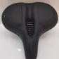 COOLWUFAN Oversized Bike Seat Compatible with Bike & Bike+, Exercise Spin Bike Saddle Replacement Seats, Seat Cushion for Men & Women Compatible with Bicycle, Accessories for Bicycle (Black)
